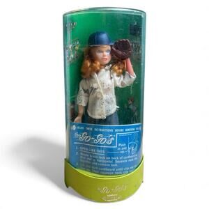 Vintage 1965 Topper Go-Go's Tomboy Black Eye Baseball Player Doll No Bat SeeNote